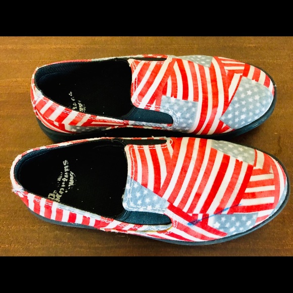 Dr. Martens | Shoes | Drmartens Usa Flag Slipon Shoes | Poshmark